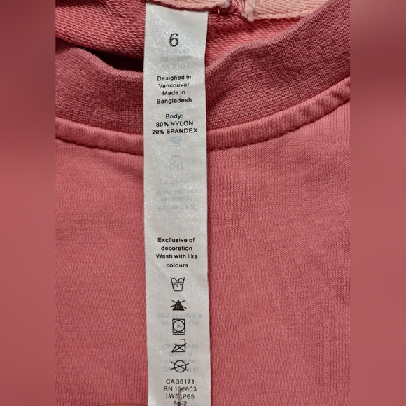 Womens Lululemon Perfectly Oversized Crewneck Sweatshirt Size 6 Rose Salmon Pink - Picture 4 of 5